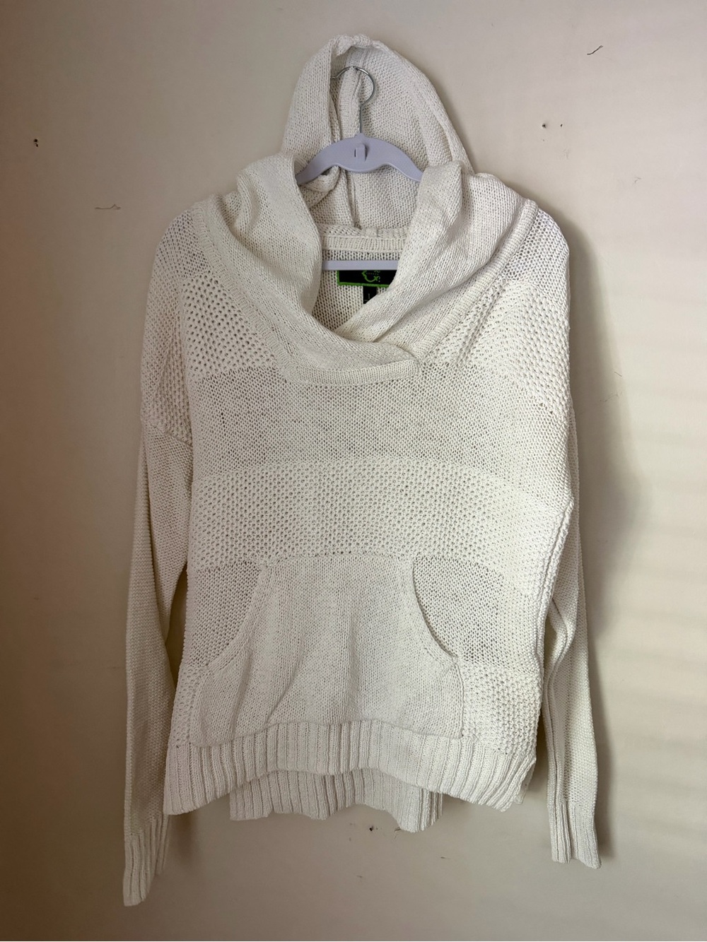C Wonder Cable Knitted Hoodie Sweater | Women’s Large